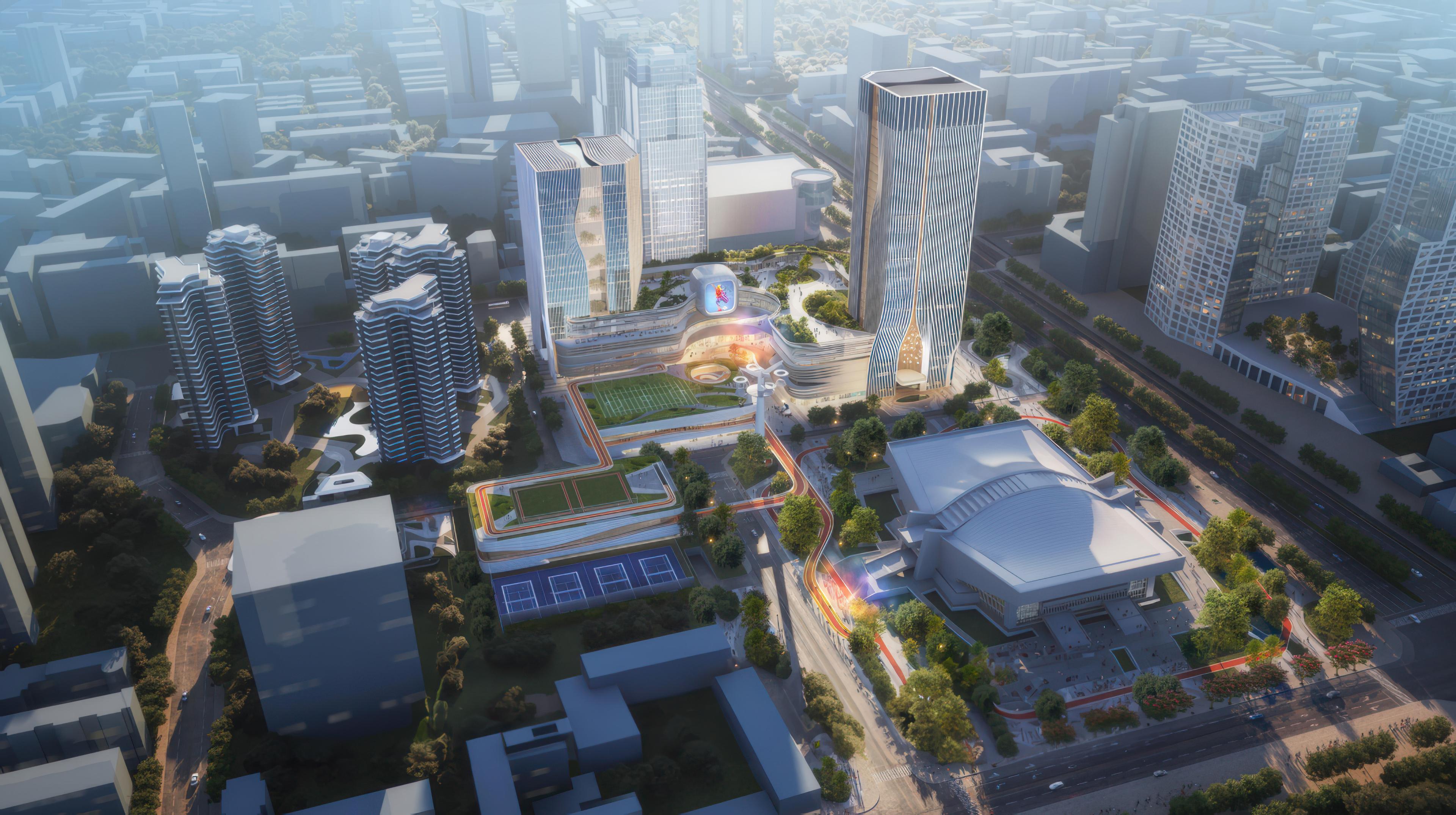 Chengdu International Sports Park City - Artist's Impression